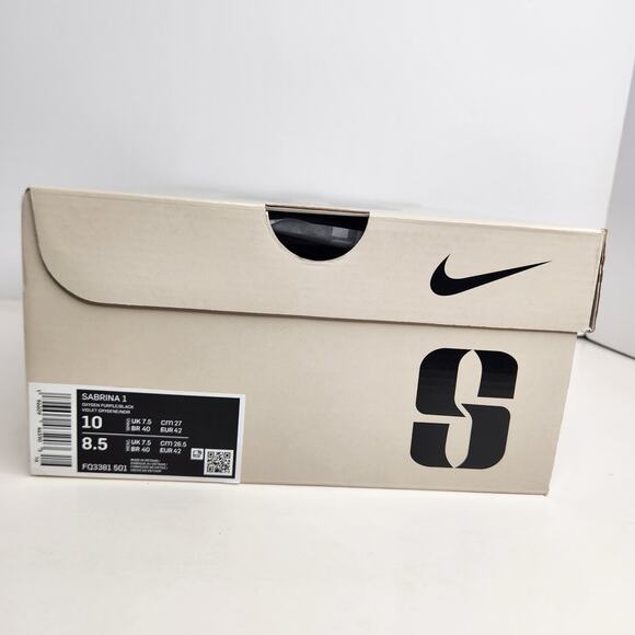 Nike Sabrina 1 "Spark" Oxygen Purple Size 10 Women / Size 8.5 Men - Picture 8 of 8